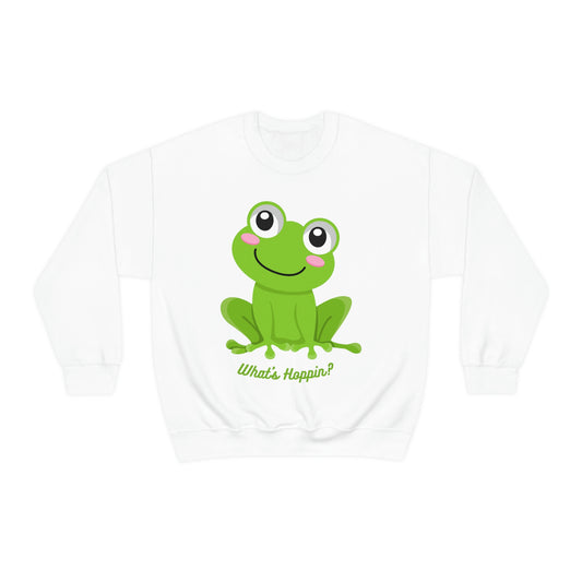 What's Hoppin? Frog Unisex Heavy Blend™ Crewneck Sweatshirt