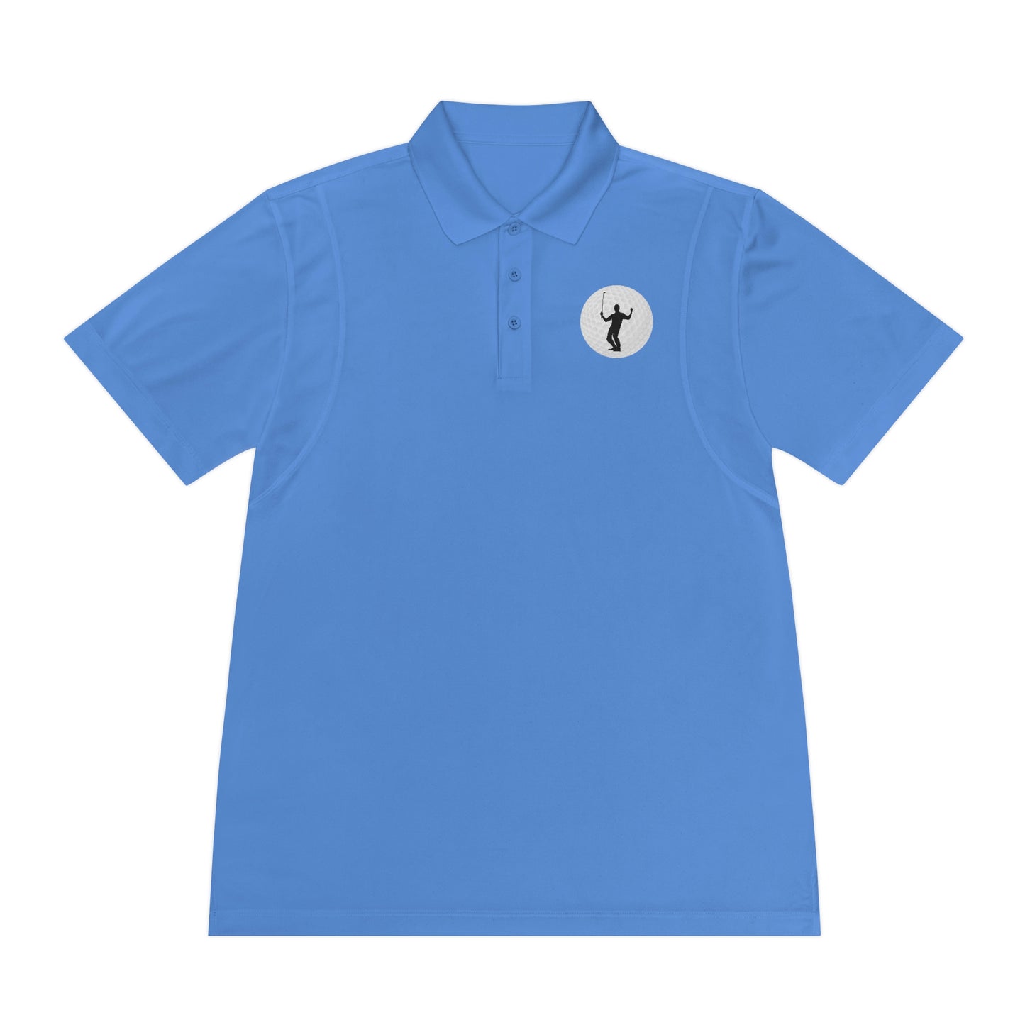 Golf Ball Player Men's Sport Polo Shirt