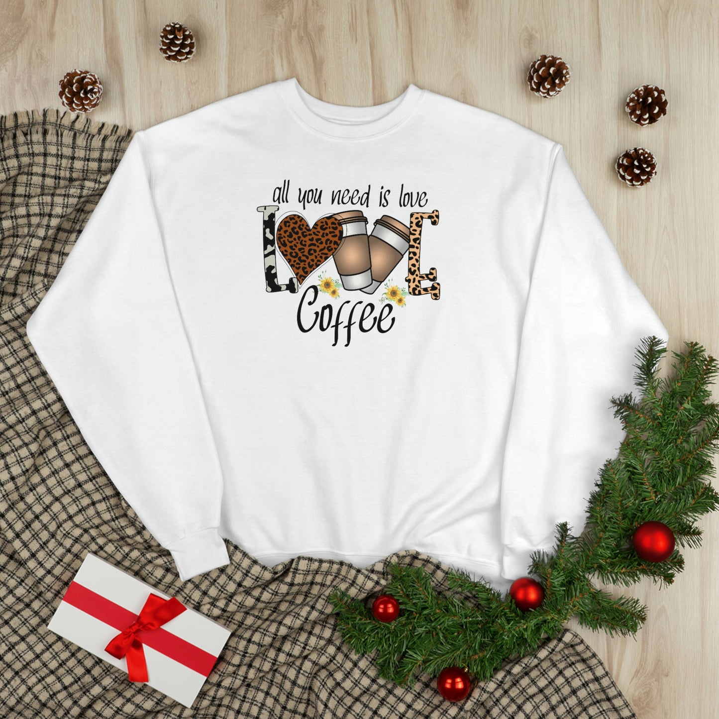 All you need is Love Coffee Unisex EcoSmart® Crewneck Sweatshirt