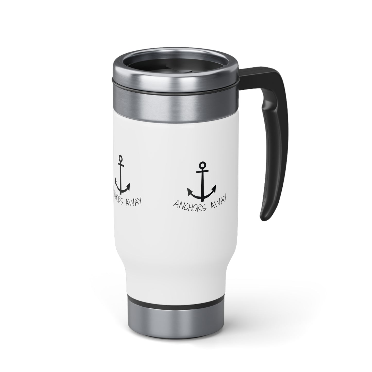 Anchors Away Stainless Steel Travel Mug with Handle, 14oz