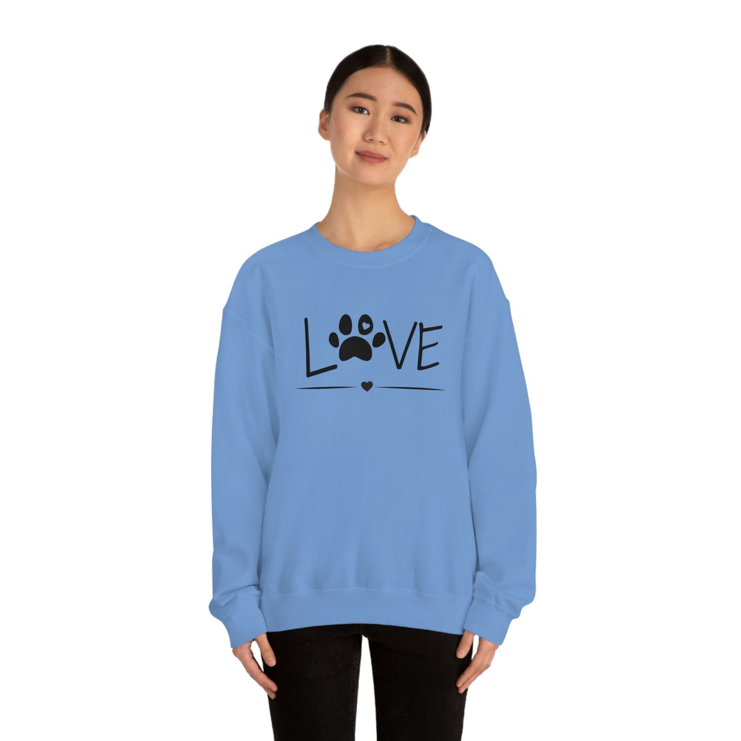 Love Paw Unisex Heavy Blend Crewneck Sweatshirt