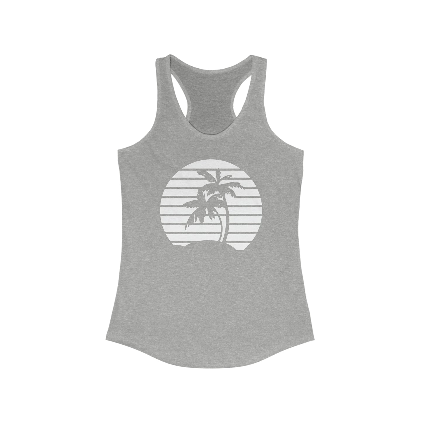 Palm Tree Sunset Women's Ideal Racerback Tank