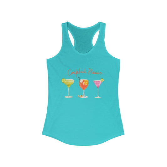 Cocktail Please Women's Ideal Racerback Tank