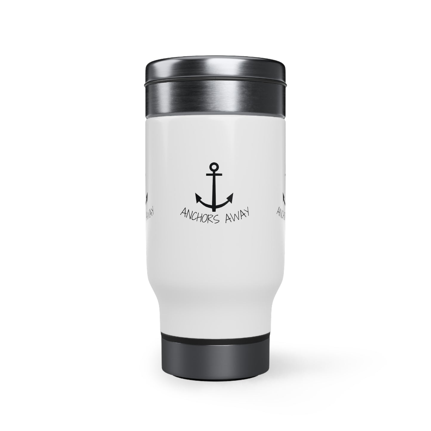 Anchors Away Stainless Steel Travel Mug with Handle, 14oz