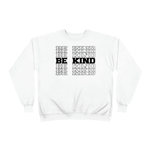 Be Kind Pattern Unisex EcoSmart® Crewneck Sweatshirt