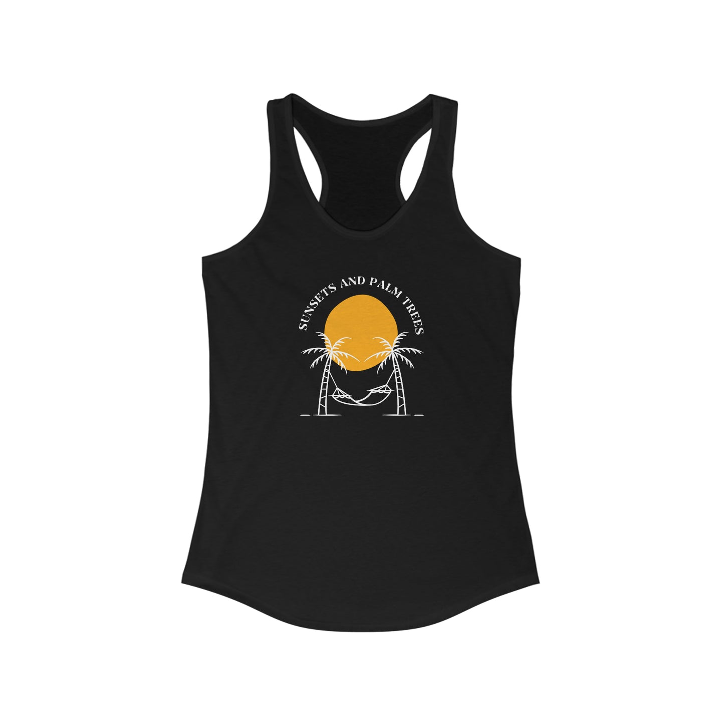 Sunsets and Palm Trees Women's Ideal Racerback Tank