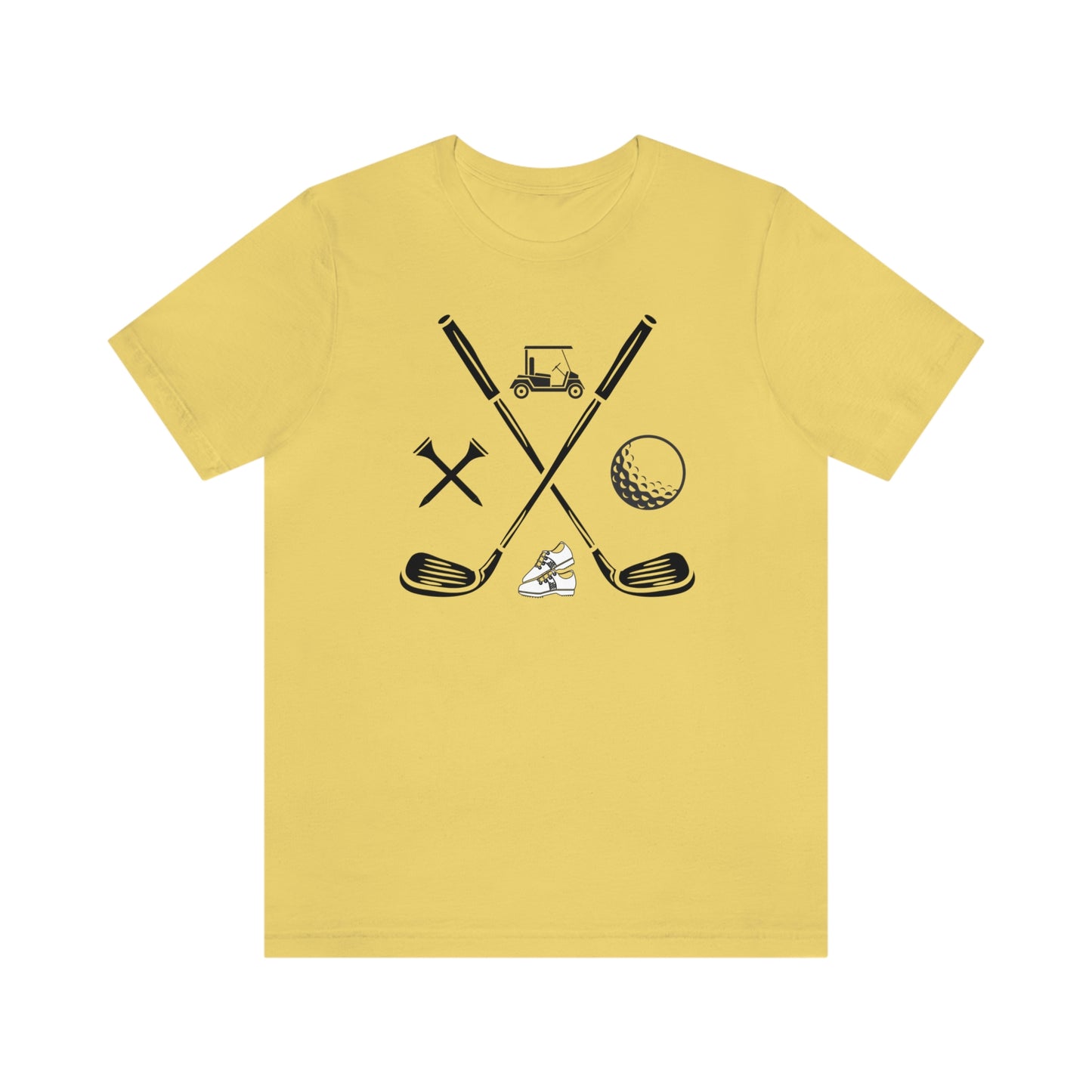 Golf Clubs Golf Ball Golf Tees Golf Cart Golf Shoes Unisex Jersey Short Sleeve Tee