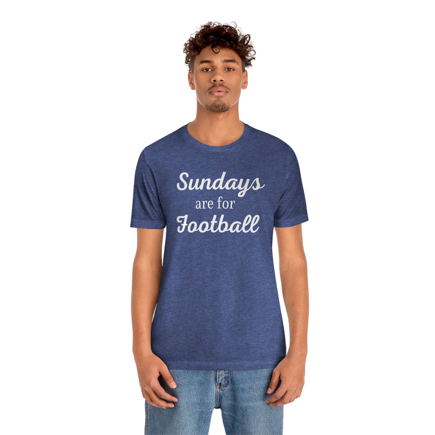 Sundays are for Football Unisex Jersey Short Sleeve Tee