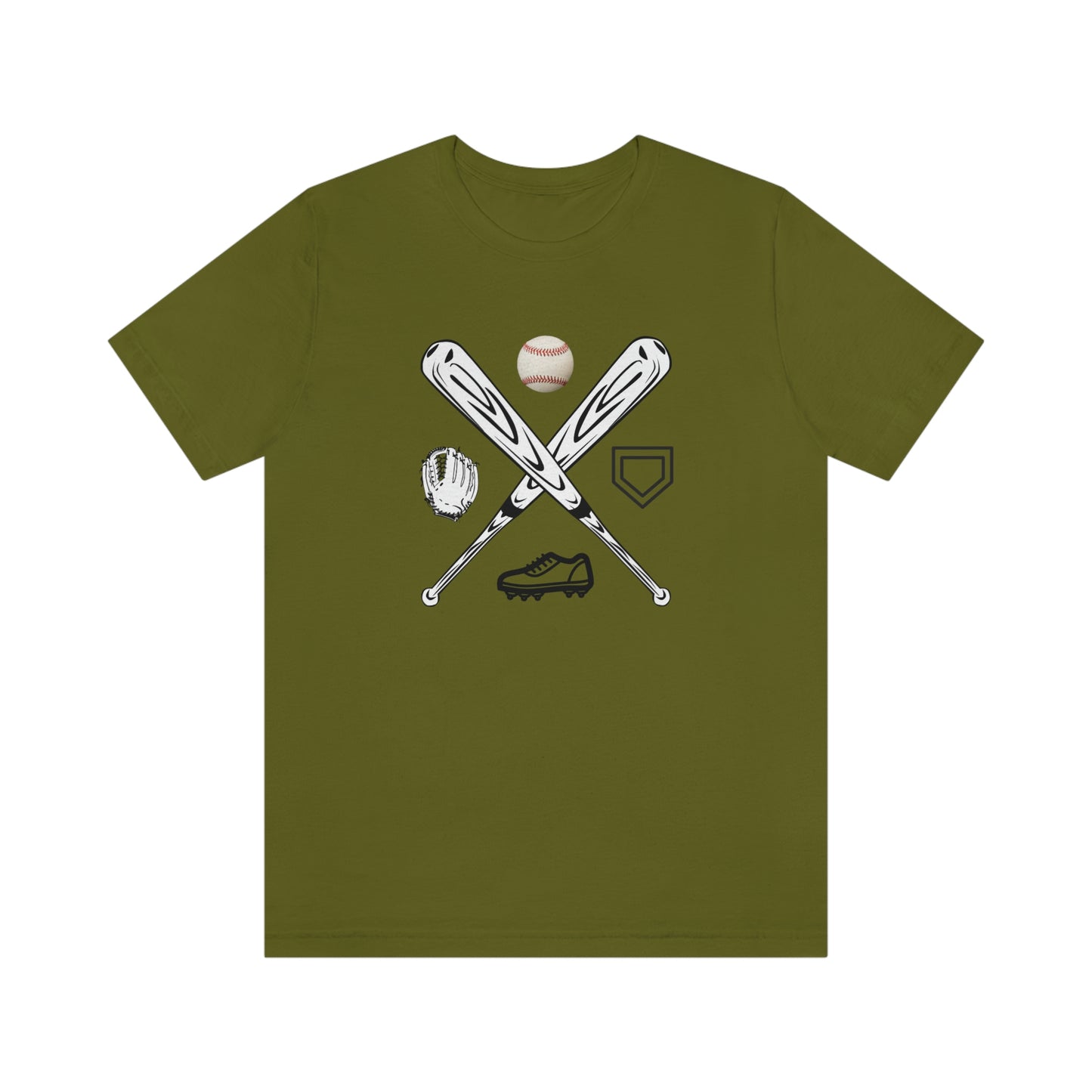 Baseball Bat Logo Unisex Jersey Short Sleeve Tee