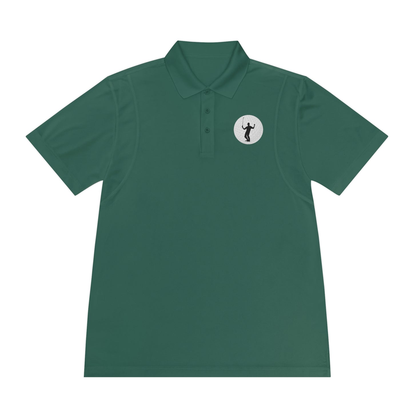 Golf Ball Player Men's Sport Polo Shirt