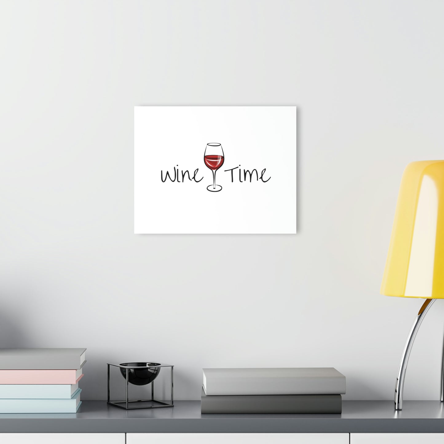 Wine Time Acrylic Prints (French Cleat Hanging)