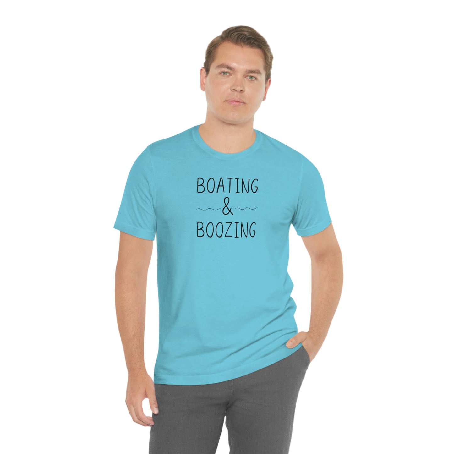 Boating & Boozing Unisex Jersey Short Sleeve Tee
