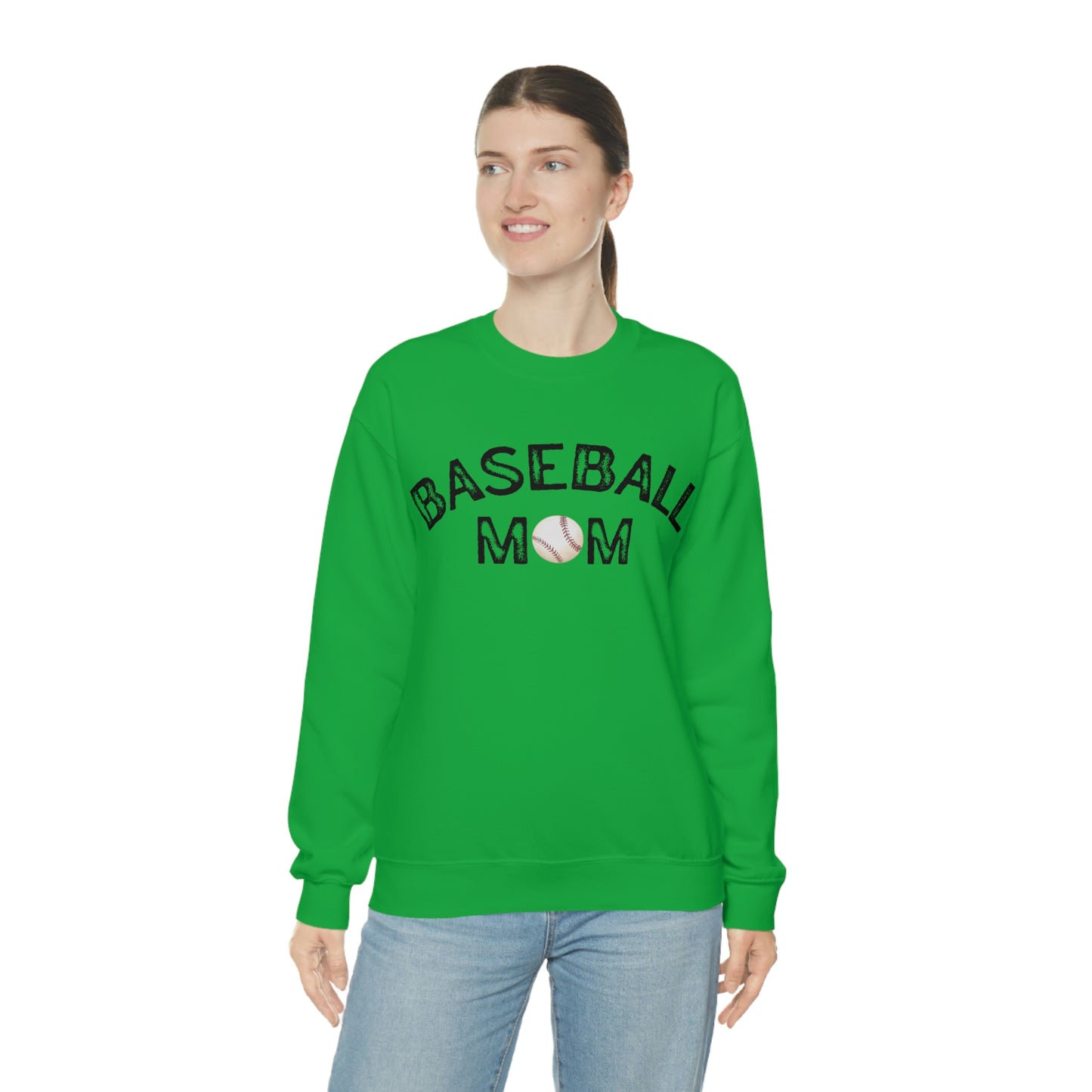 Baseball Mom Unisex Heavy Blend Crewneck Sweatshirt