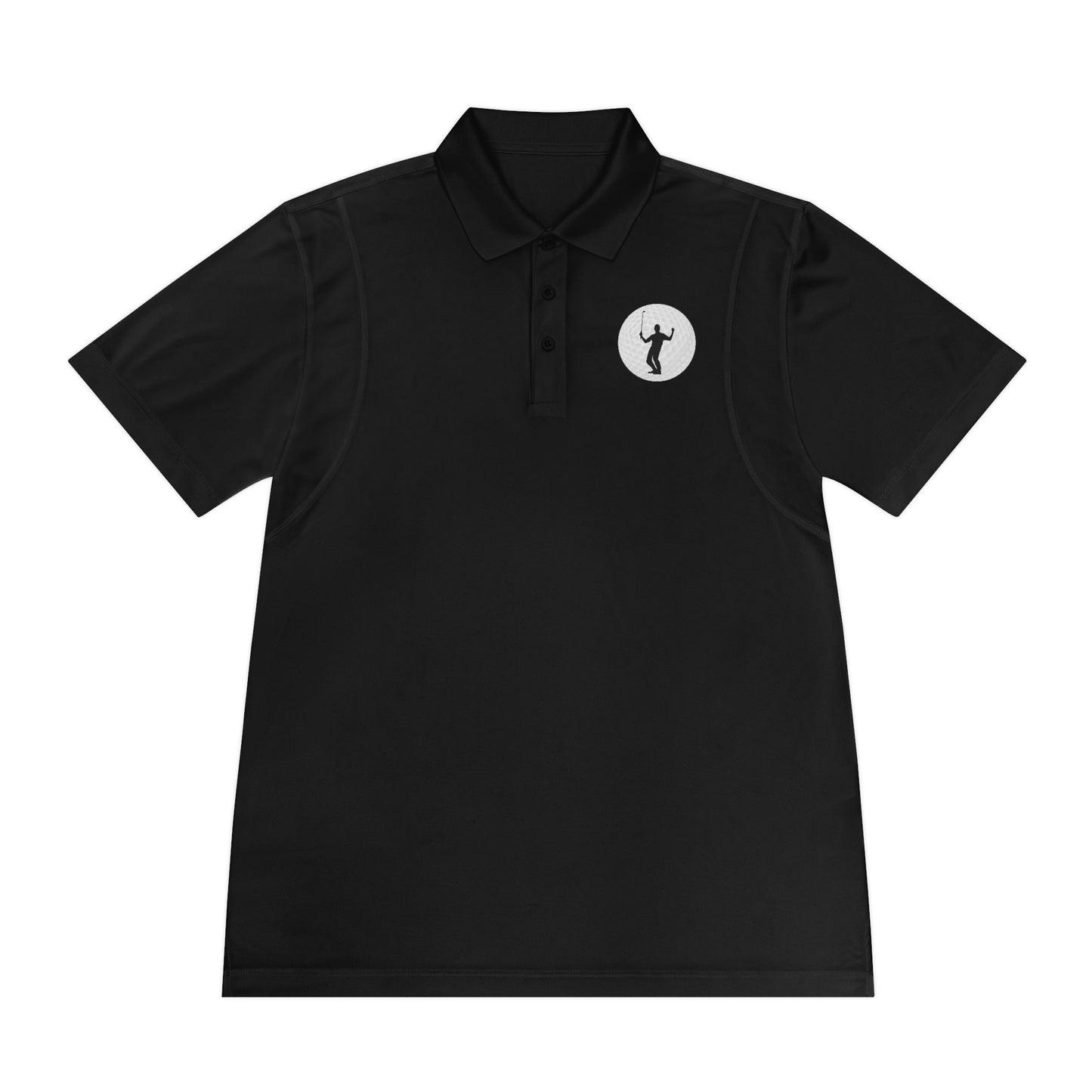 Golf Ball Player Men's Sport Polo Shirt