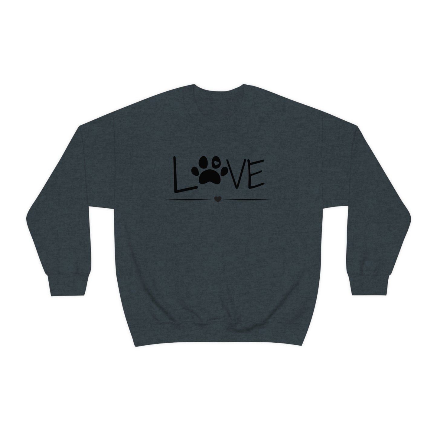 Love Paw Unisex Heavy Blend Crewneck Sweatshirt