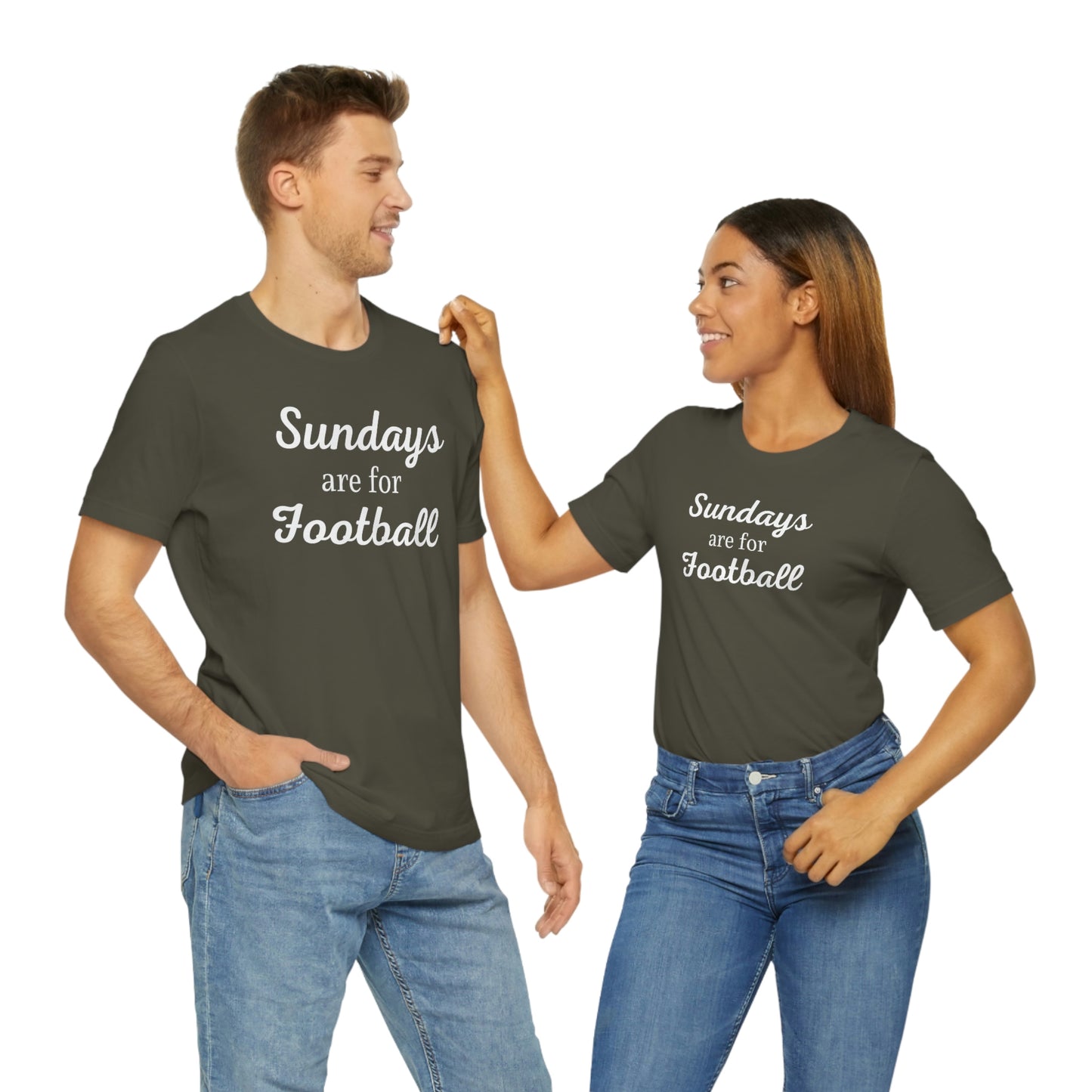 Sundays are for Football Unisex Jersey Short Sleeve Tee