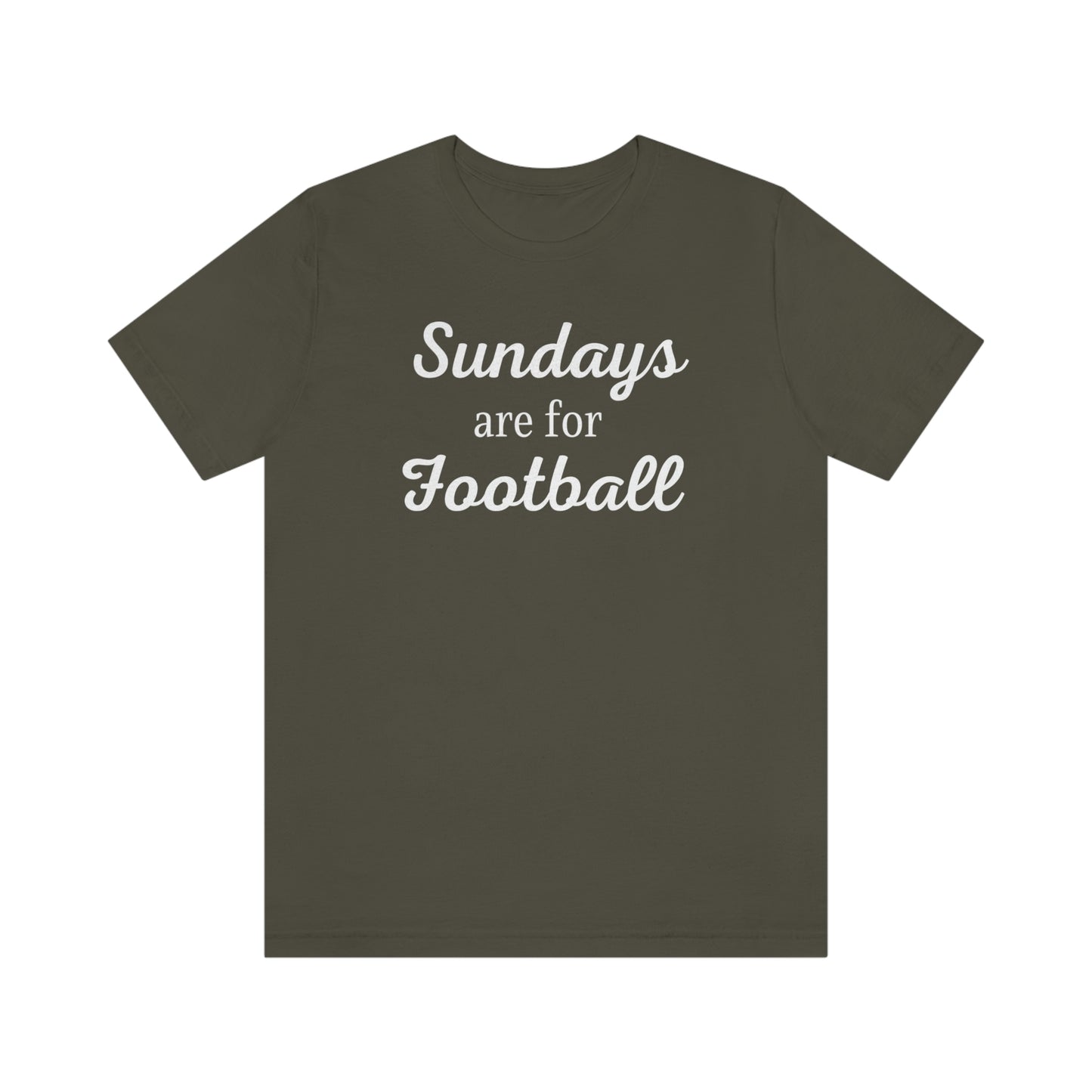 Sundays are for Football Unisex Jersey Short Sleeve Tee