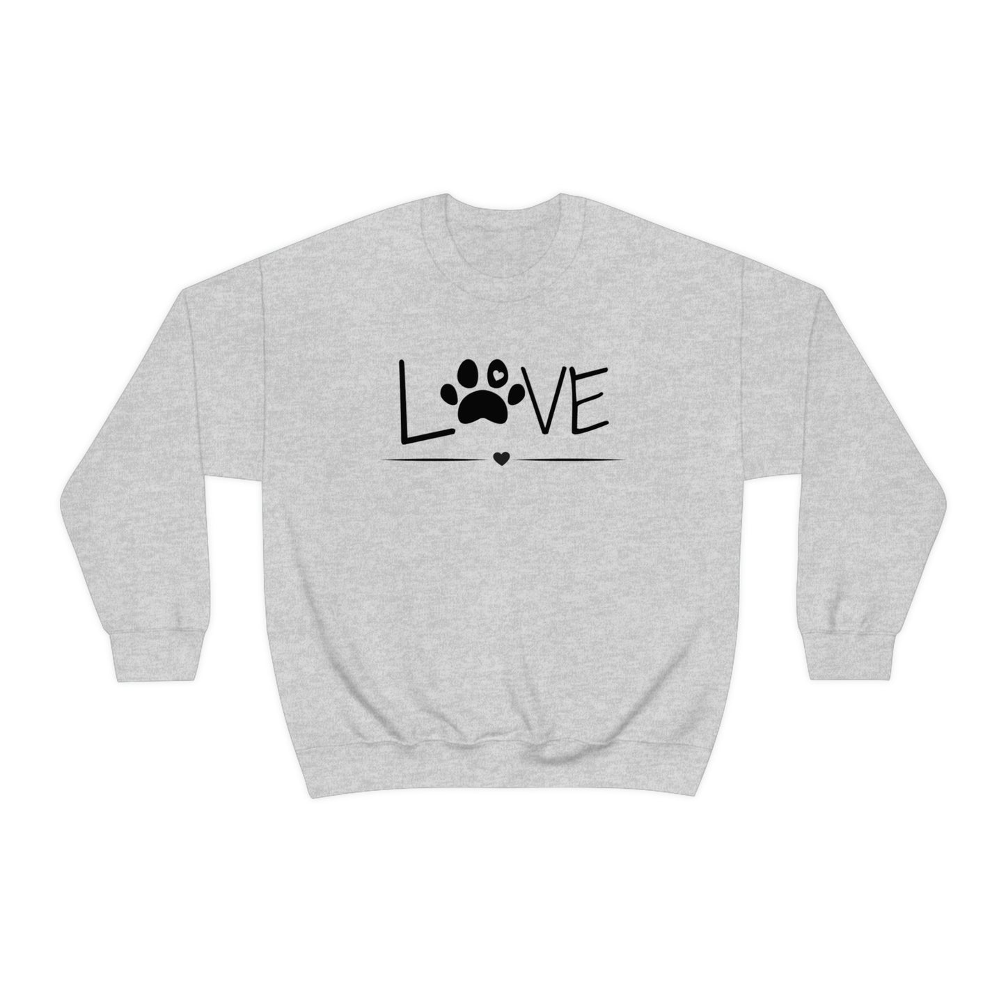 Love Paw Unisex Heavy Blend Crewneck Sweatshirt