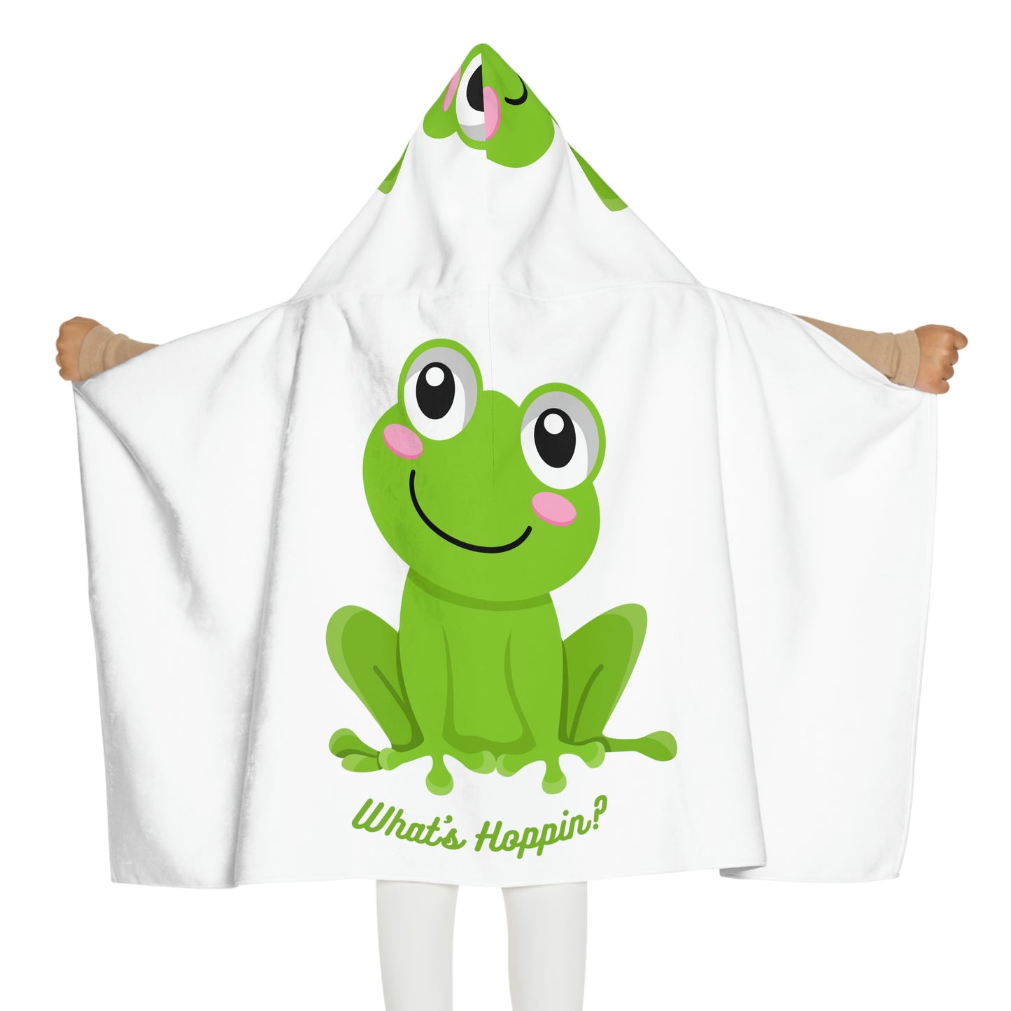 What's Hoppin Youth Hooded Towel