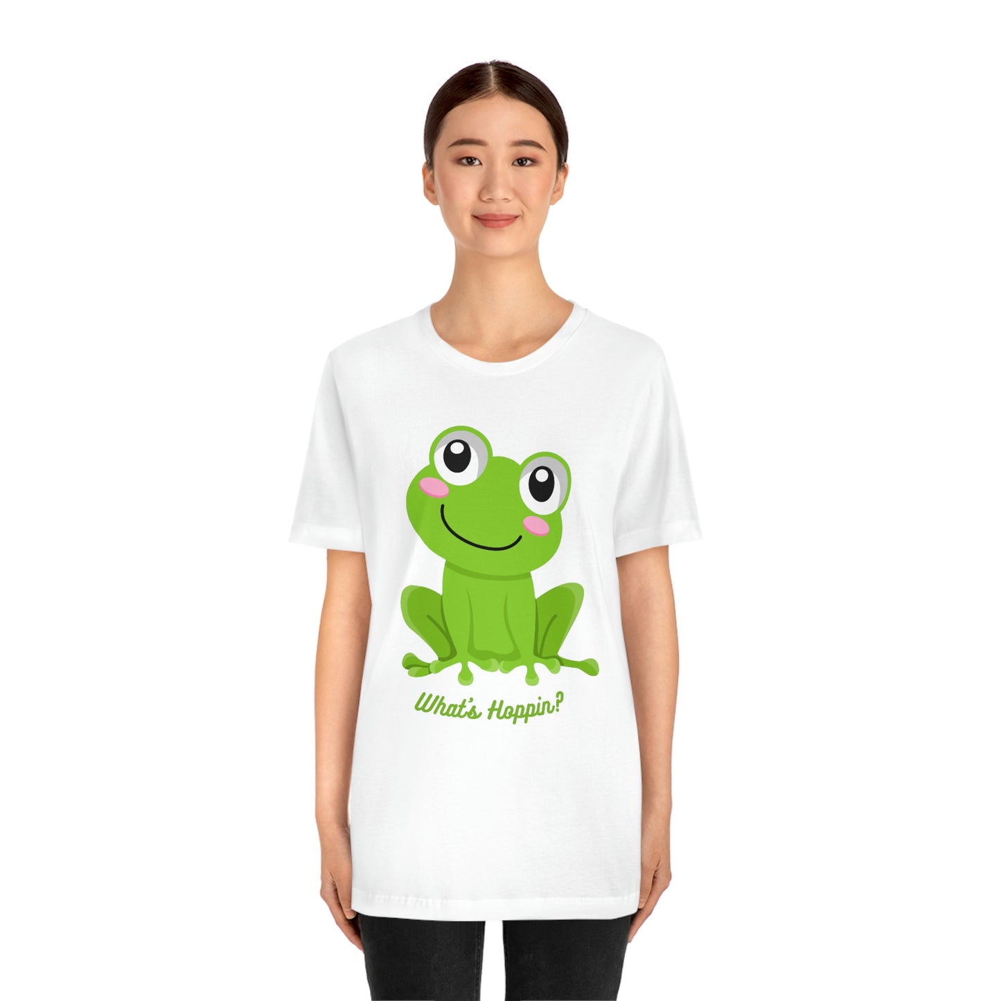 What's Hoppin? Frog Unisex Jersey Short Sleeve Tee