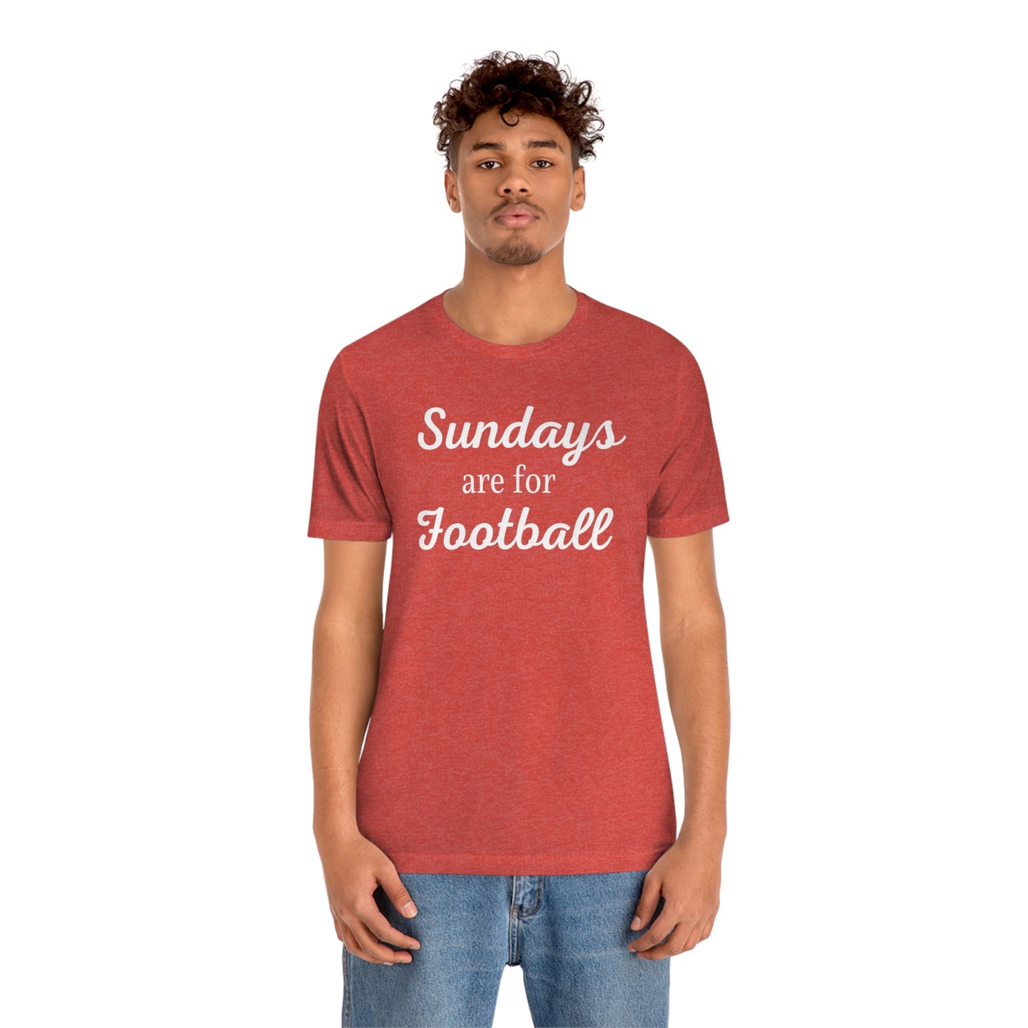 Sundays are for Football Unisex Jersey Short Sleeve Tee