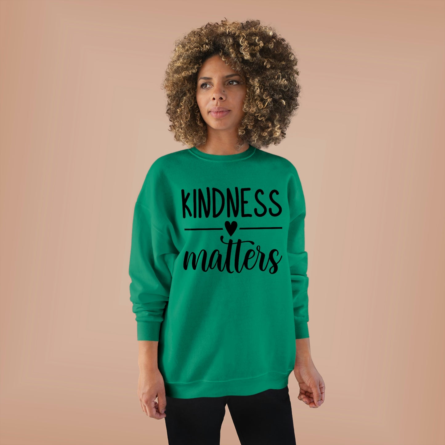 Kindness Matters Unisex EcoSmart® Crewneck Sweatshirt