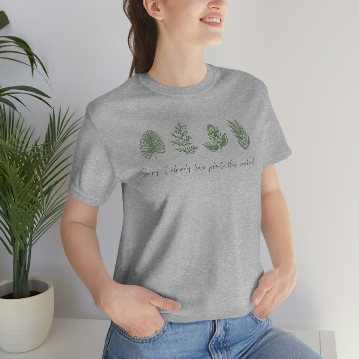 Plants this Weeend Unisex Jersey Short Sleeve Tee