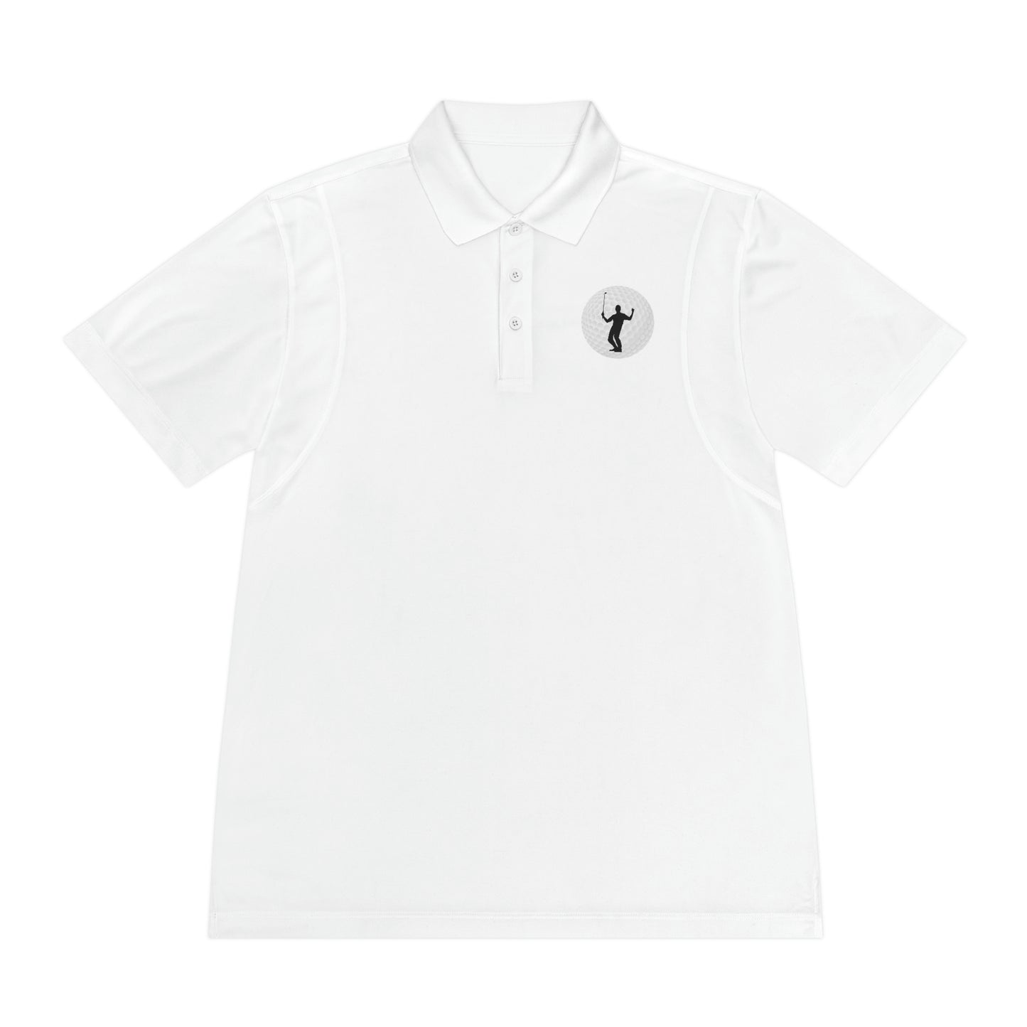 Golf Ball Player Men's Sport Polo Shirt