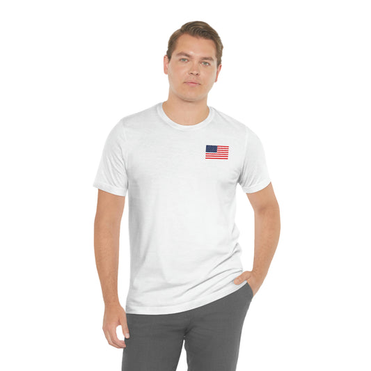 USA Flag Unisex Jersey Short Sleeve Tee