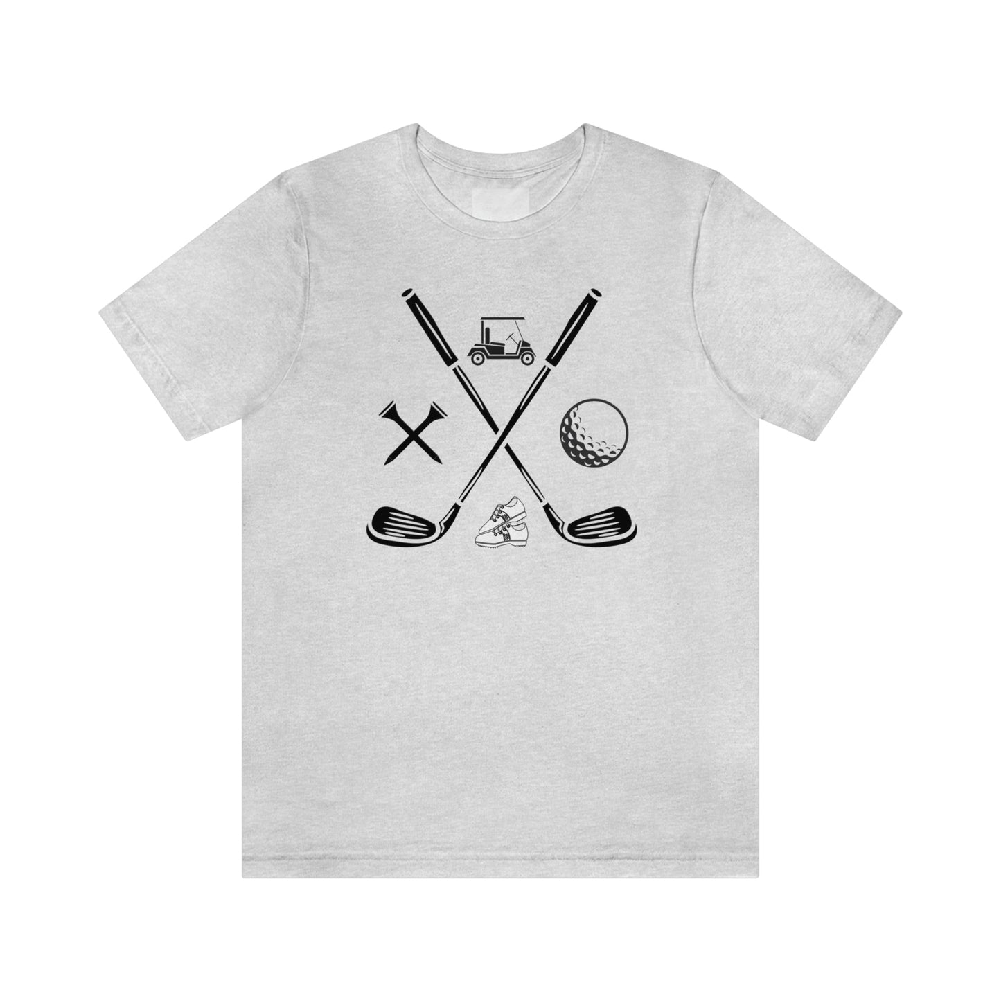 Golf Clubs Golf Ball Golf Tees Golf Cart Golf Shoes Unisex Jersey Short Sleeve Tee