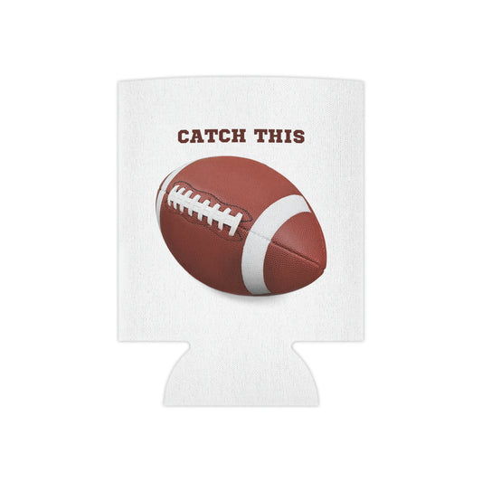 Catch This Football Can Cooler