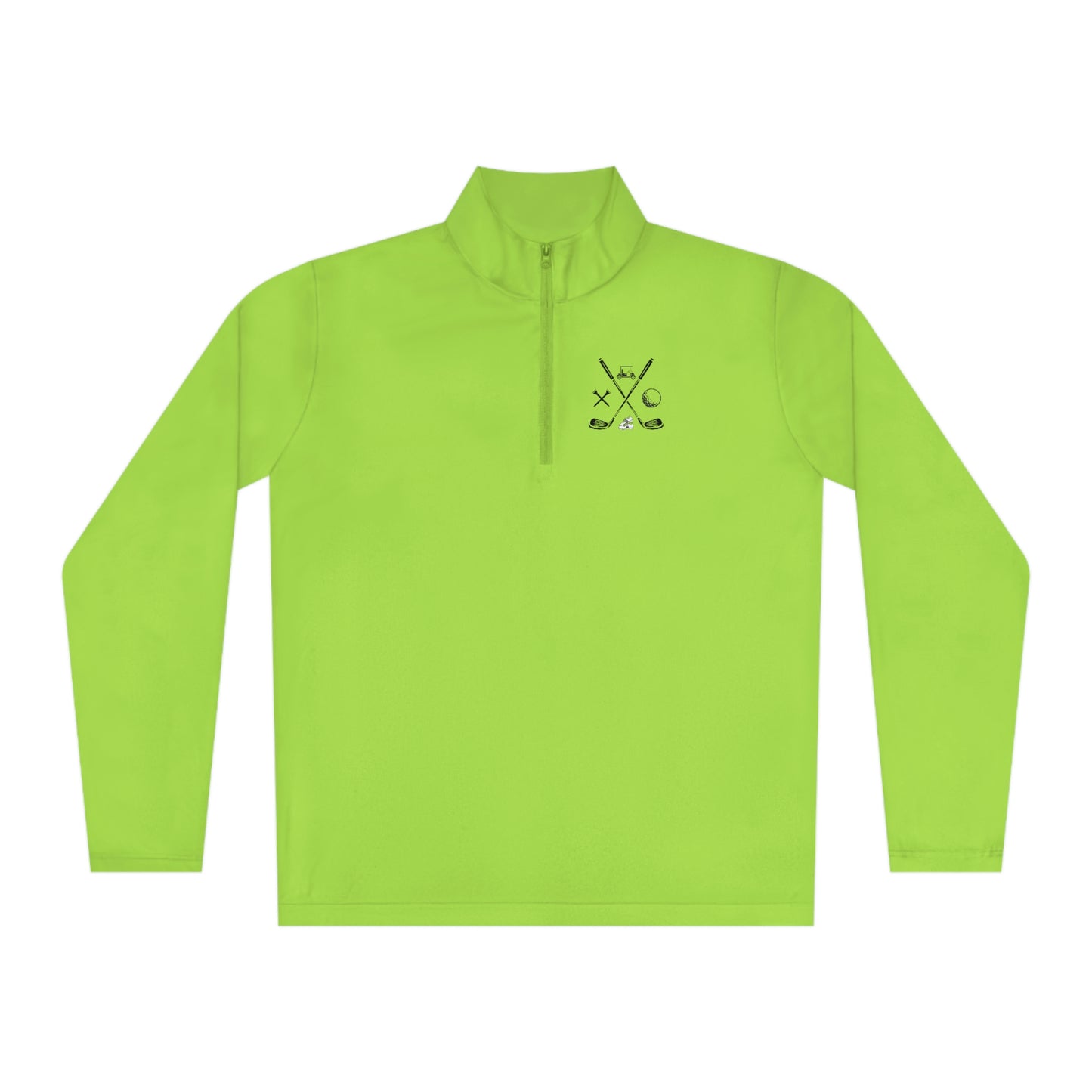 Golf Clubs Golf Ball Golf Tees Golf Cart Golf Shoes Unisex Quarter-Zip Pullover