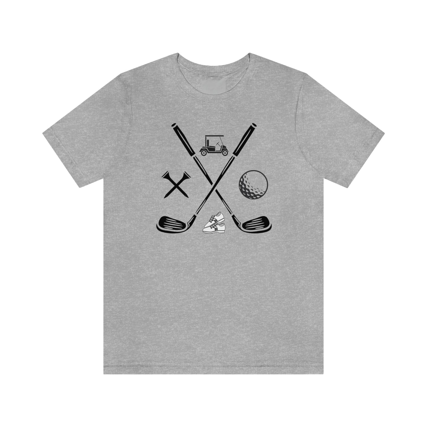 Golf Clubs Golf Ball Golf Tees Golf Cart Golf Shoes Unisex Jersey Short Sleeve Tee