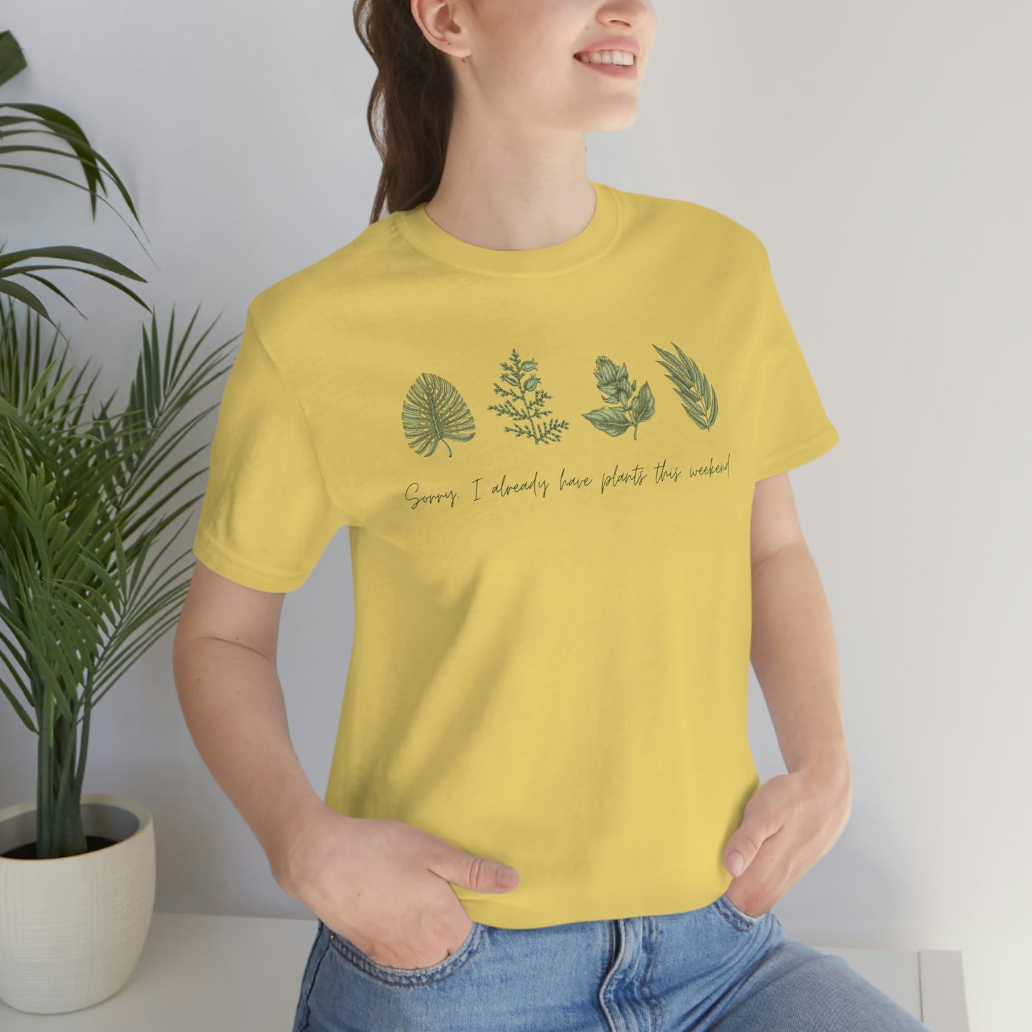 Plants this Weeend Unisex Jersey Short Sleeve Tee