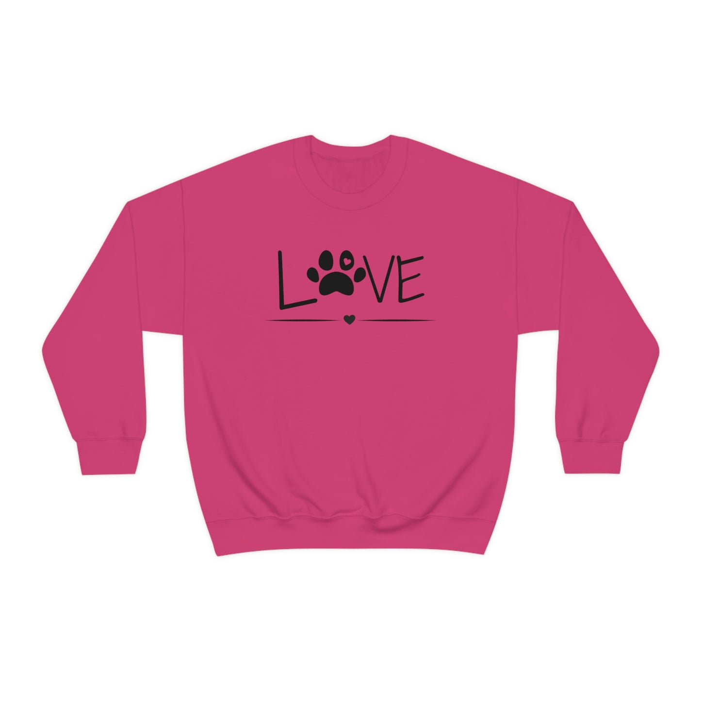 Love Paw Unisex Heavy Blend Crewneck Sweatshirt