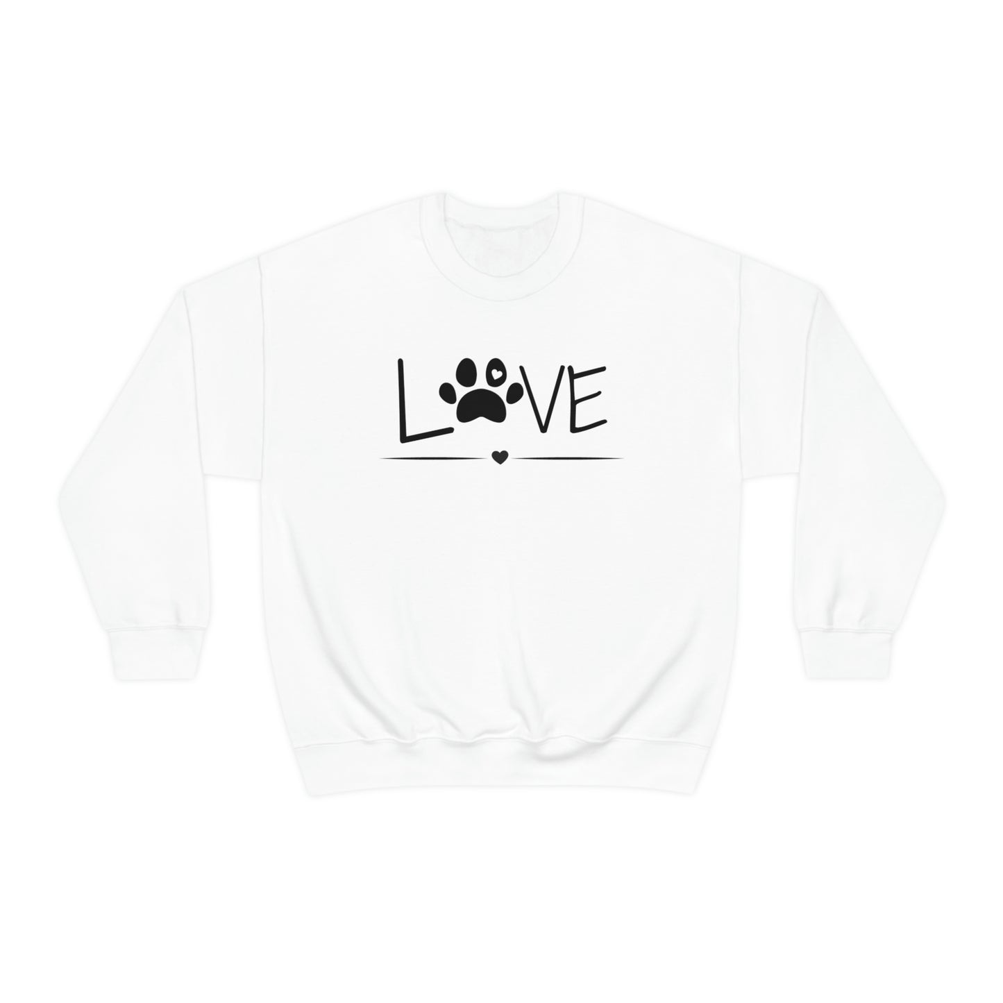 Love Paw Unisex Heavy Blend Crewneck Sweatshirt