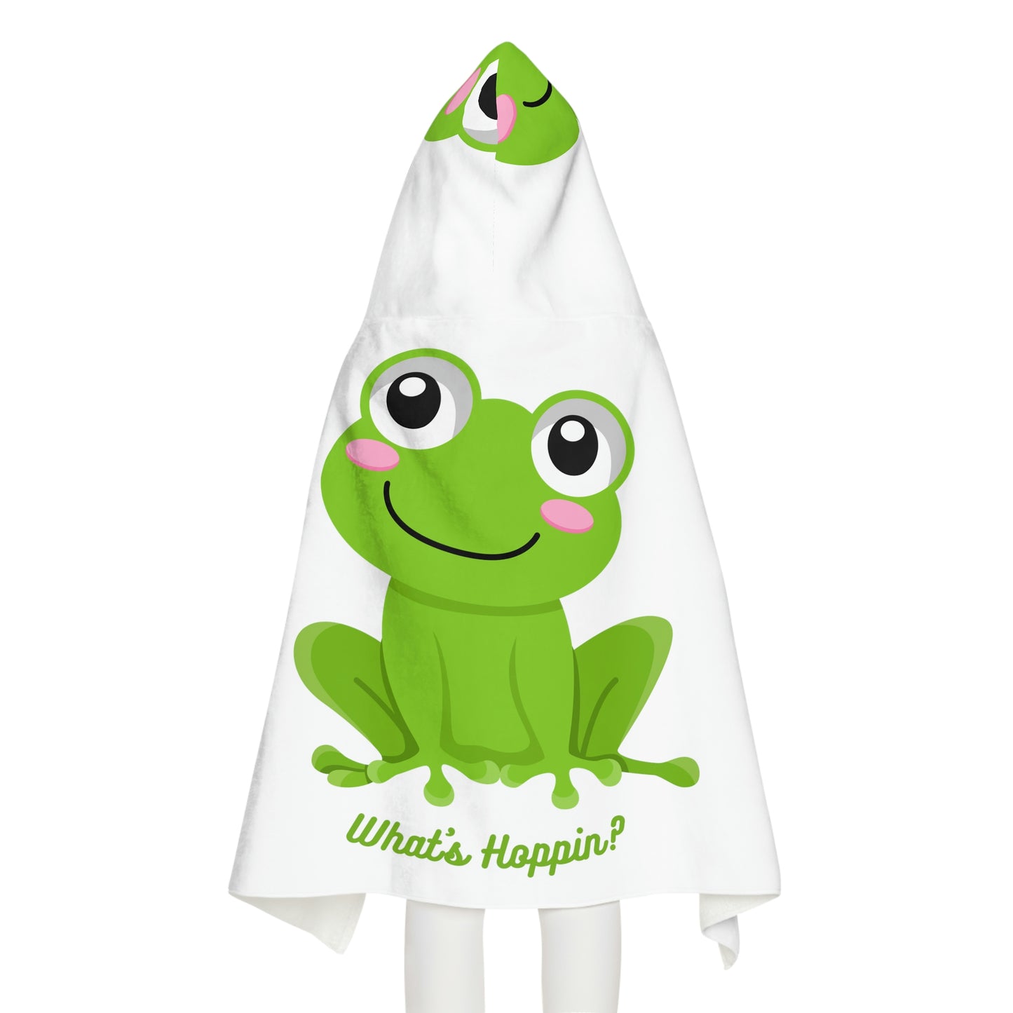 What's Hoppin Youth Hooded Towel