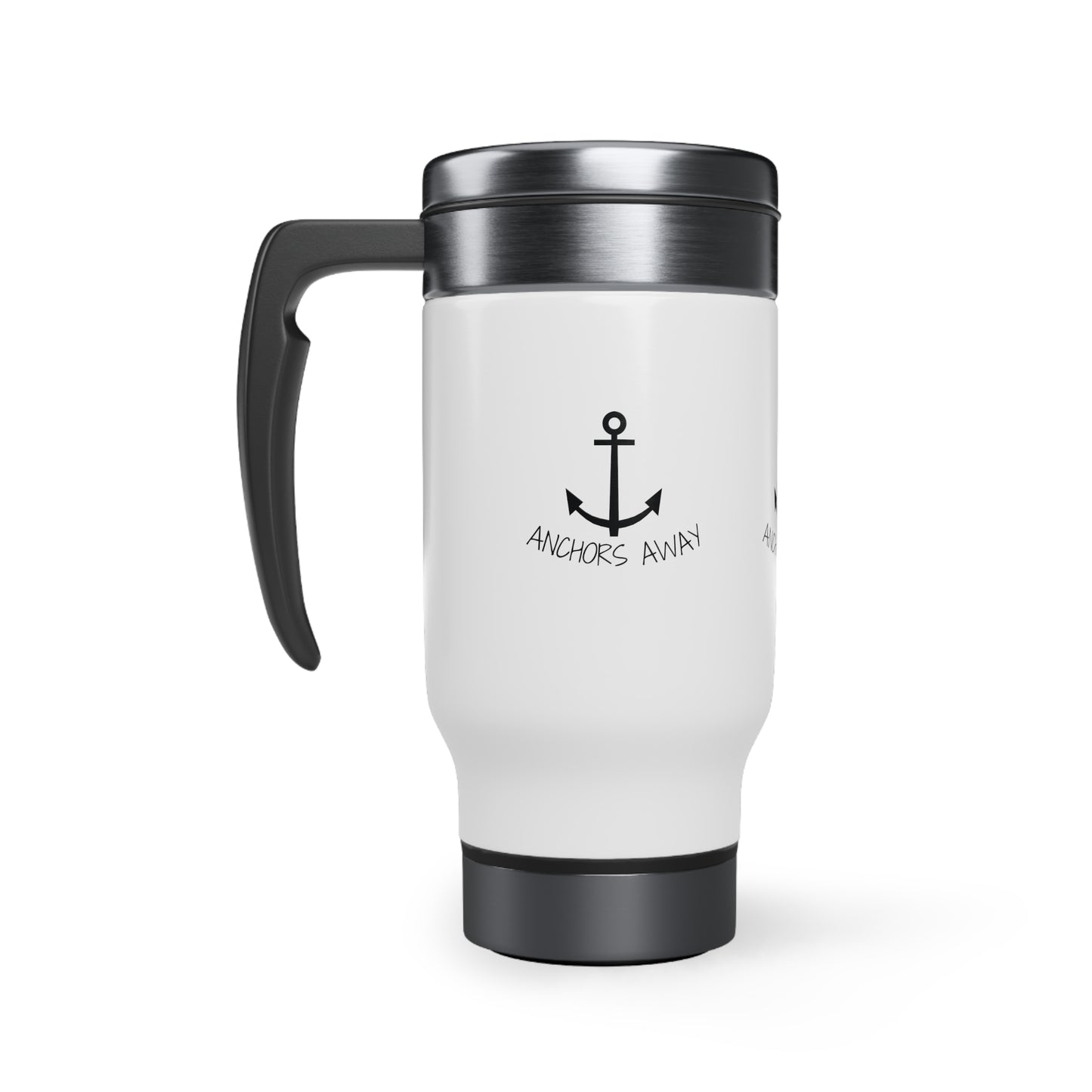 Anchors Away Stainless Steel Travel Mug with Handle, 14oz