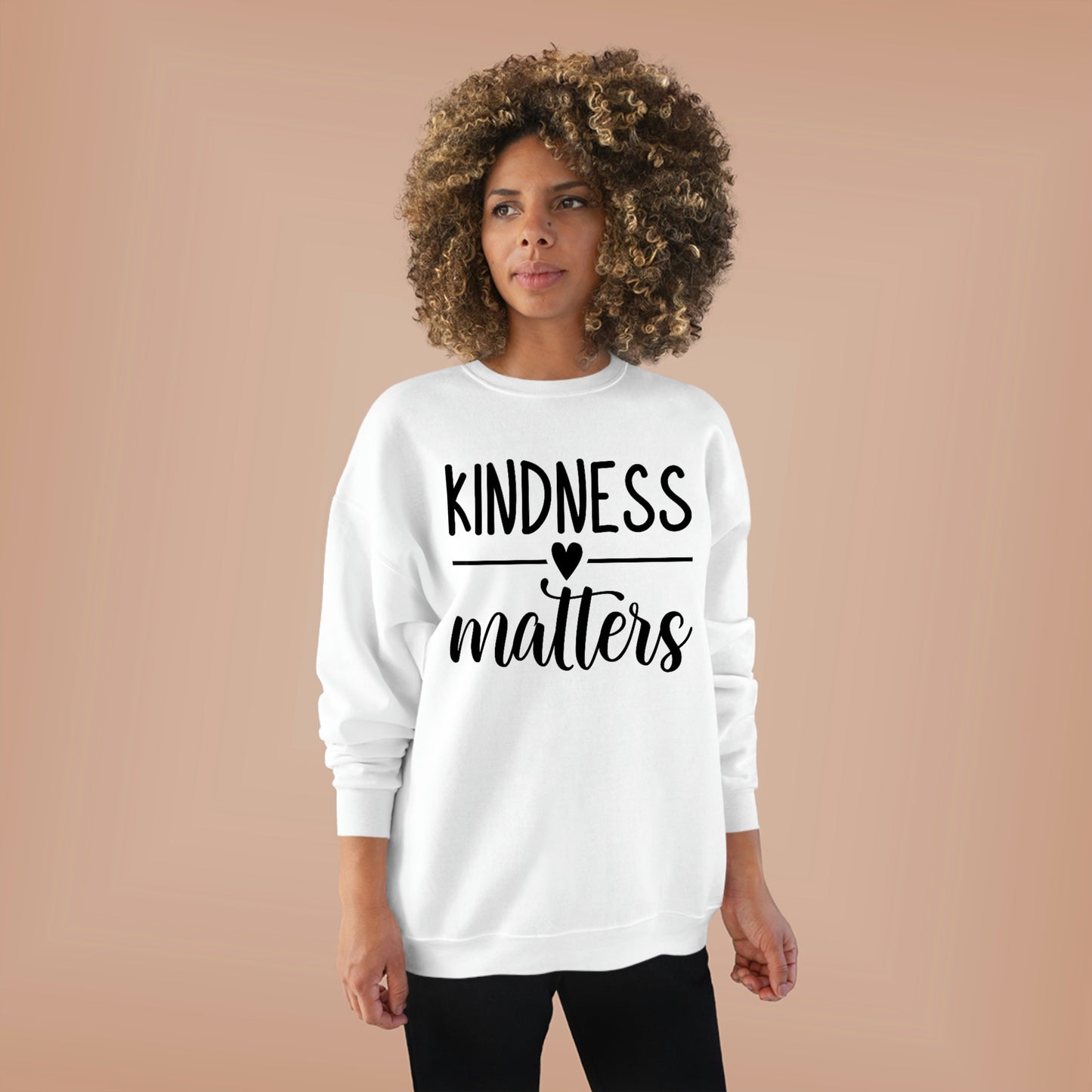 Kindness Matters Unisex EcoSmart® Crewneck Sweatshirt